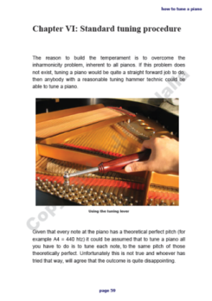 Standard tuning procedure