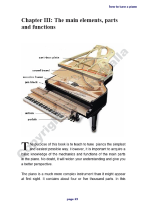 The piano main alements